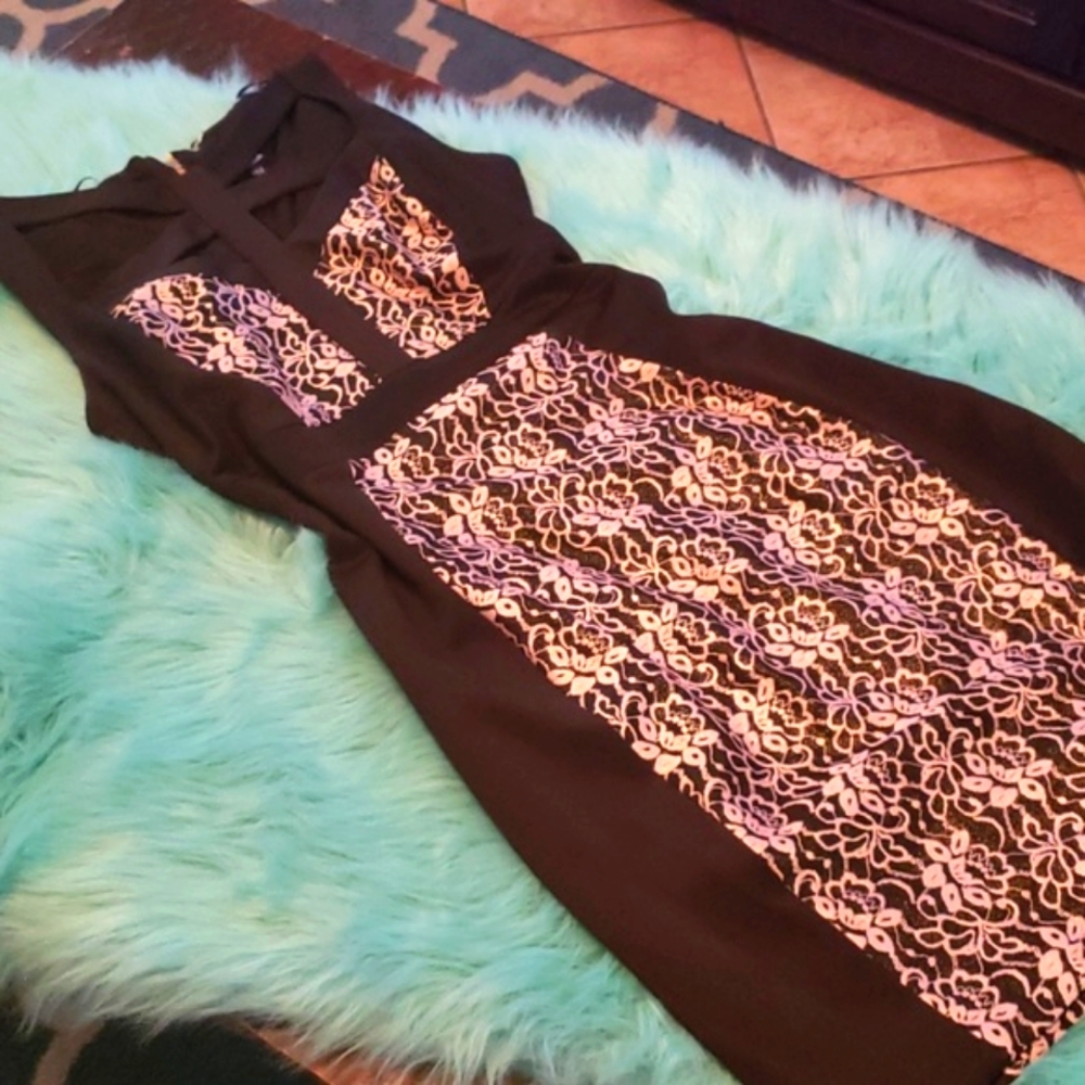 Black Melrose Cocktail Dress